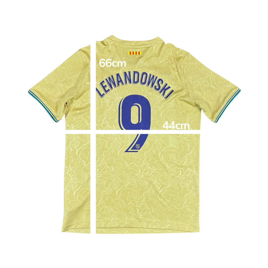 2022-23 Barcelona Nike Away Shirt #9 LEWANDOWSKI - 8/10 - (15-16 Years)