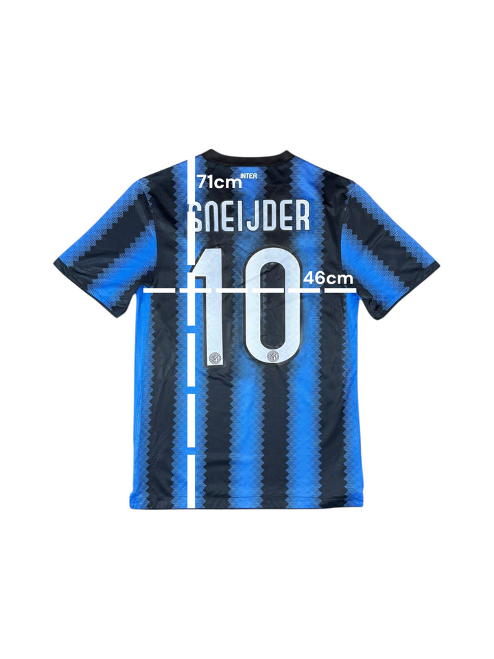 2010/11 Inter Milan Nike Home Football Shirt #10 SNEIJDER - 7/10 - (S)