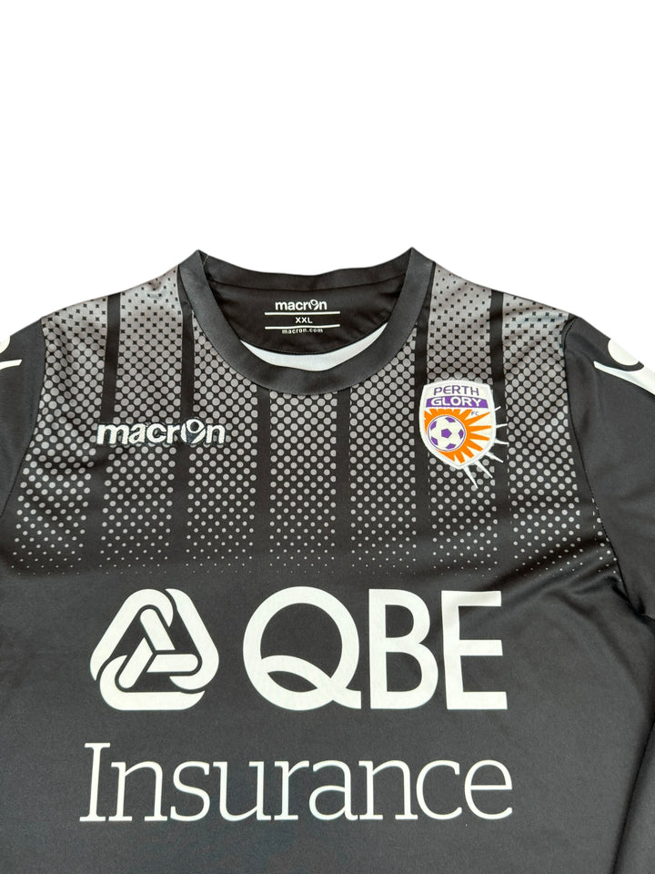 2016/17 Perth Glory Macron Longsleeve Football Shirt - 9/10 - (2XL)