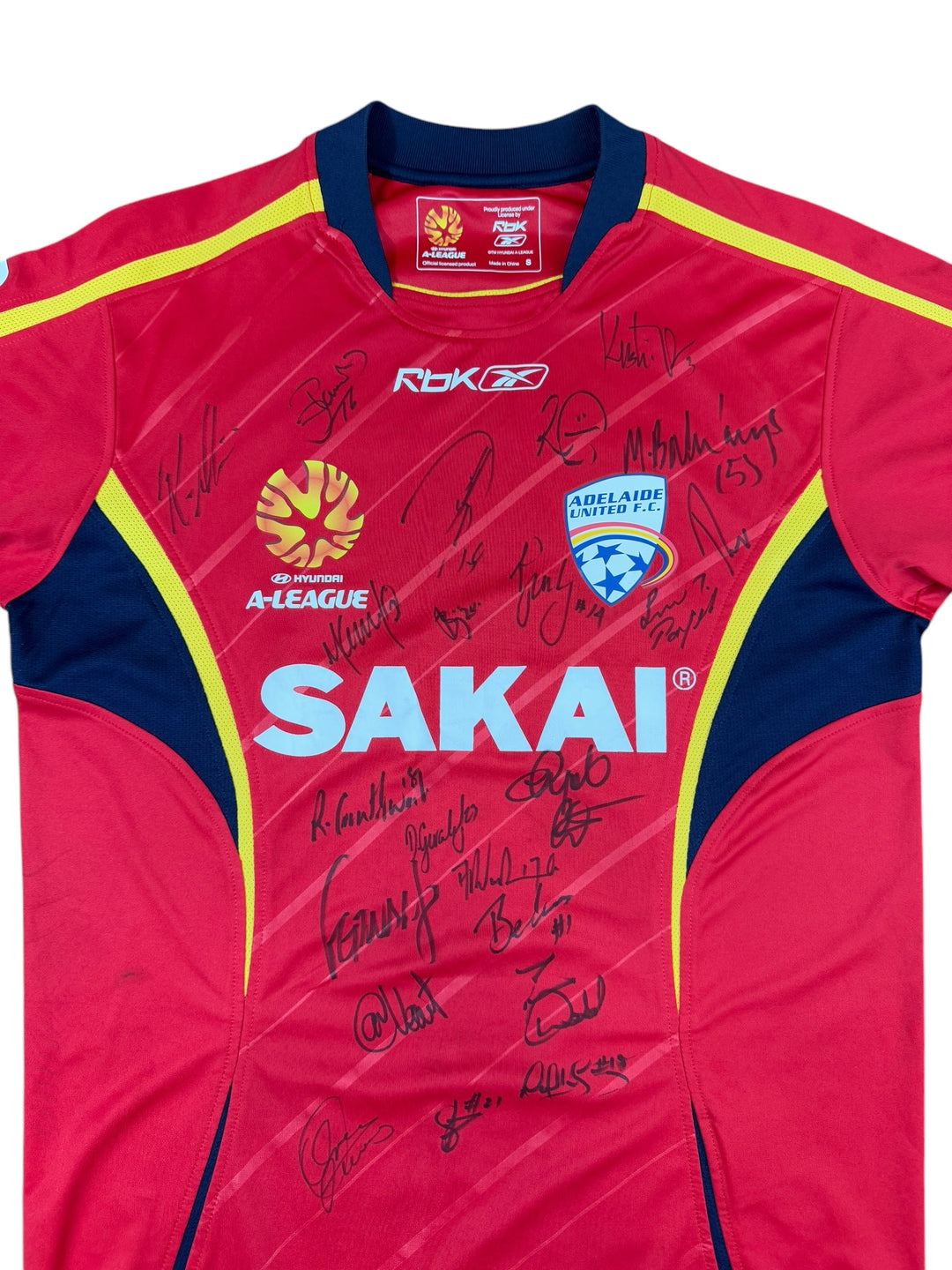 2005/06 Adelaide United Reebok Football Shirt Signed - 9/10 - (S)