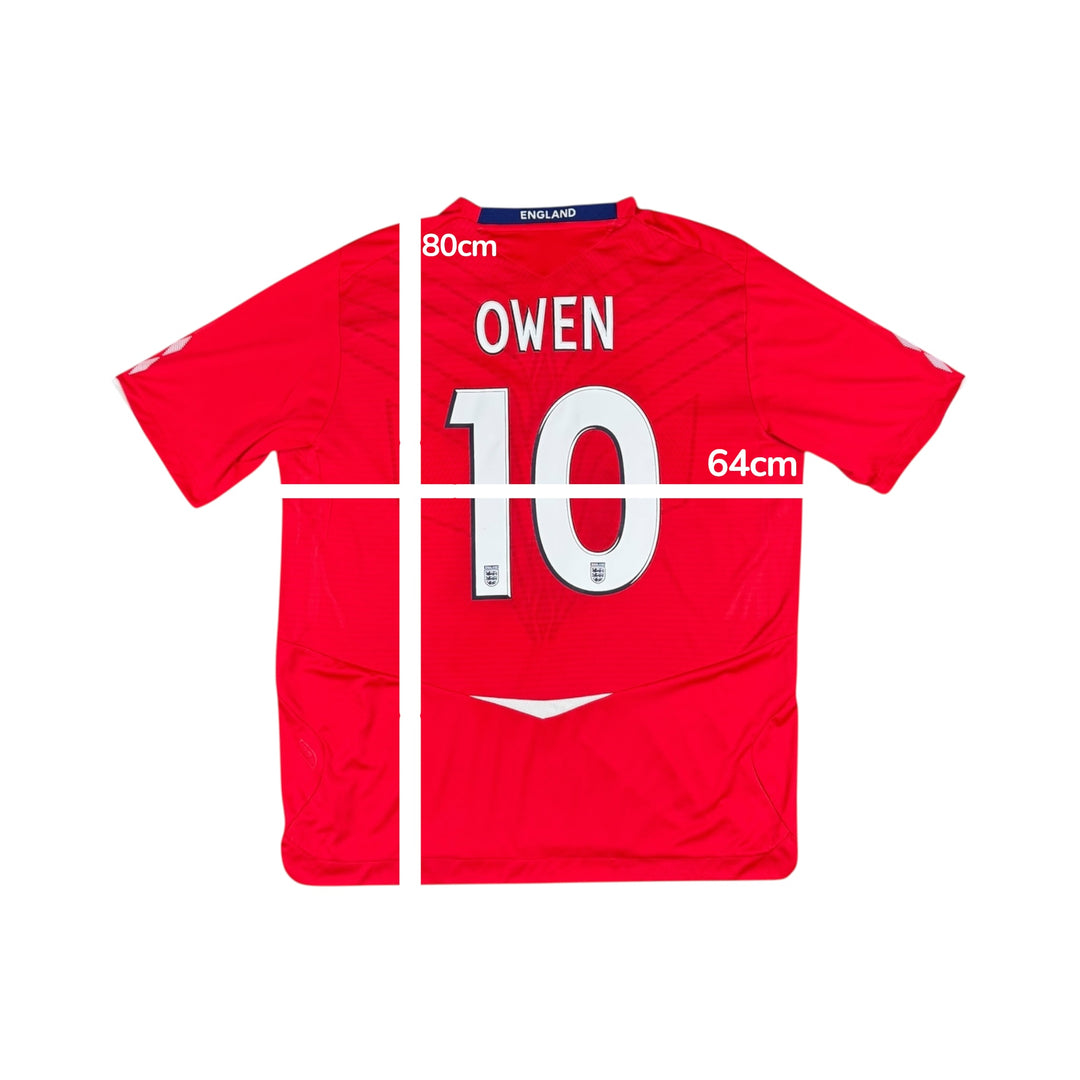 2008-10 England Umbro Away Shirt #10 OWEN Player Authentic - 9/10 - (2XL)