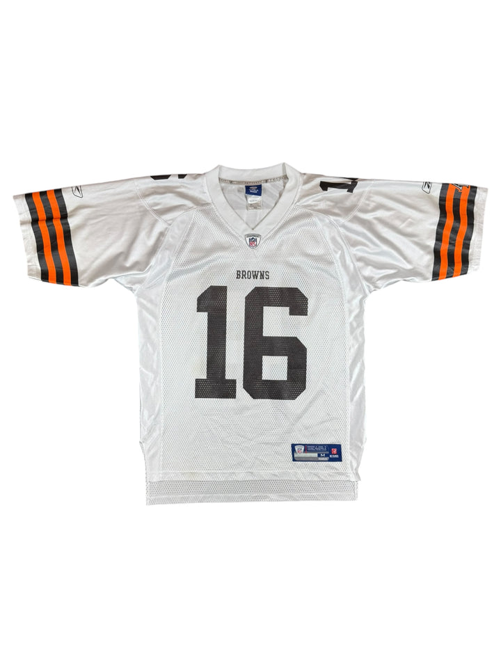 2005/06 Cleveland Browns Reebok #16 Cribbs NFL Away Jersey - 7/10 - (M)