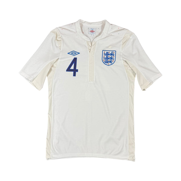 2010-11 England Umbro Home Shirt GERRARD #4 - 9/10 - (M)