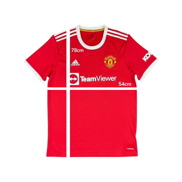2021-22 Manchester United Adidas Home Shirt - 9/10 - (L)