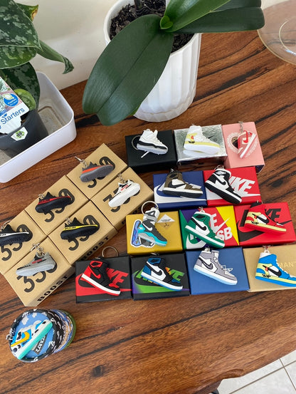 Mystery 3D Sneaker Keychain x 3