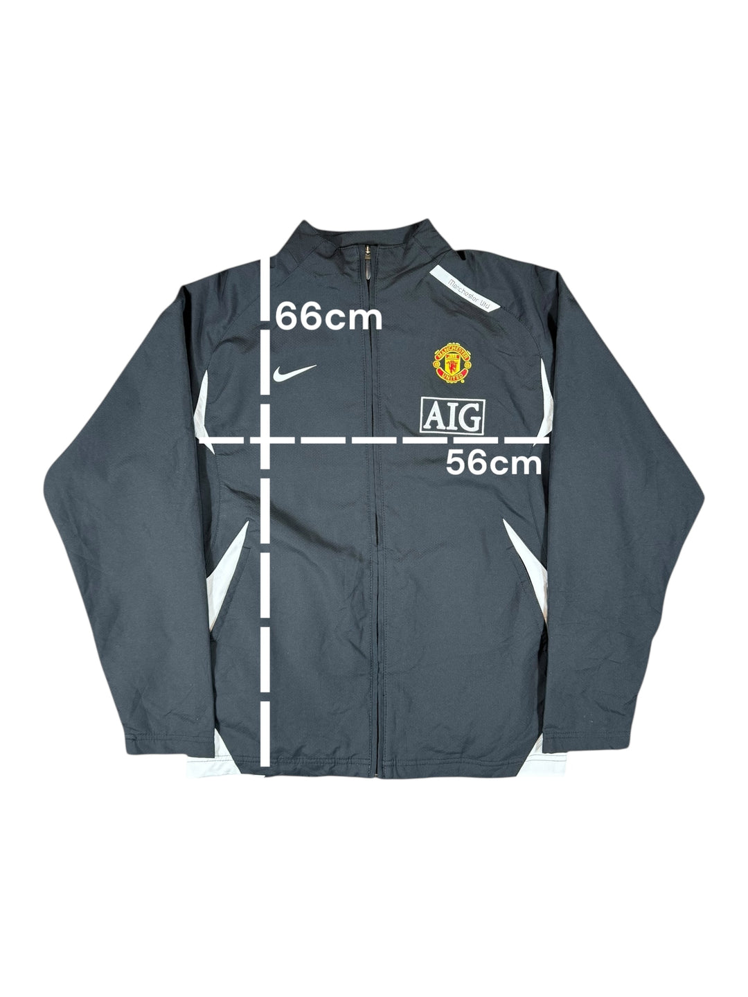 2007/08 Manchester United Nike Football Windbreaker Jacket - 9/10 - (13-15 Years)