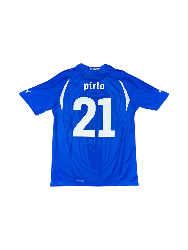 2010-11 Italy Puma Home Shirt #21 PIRLO - 8/10 - (L)