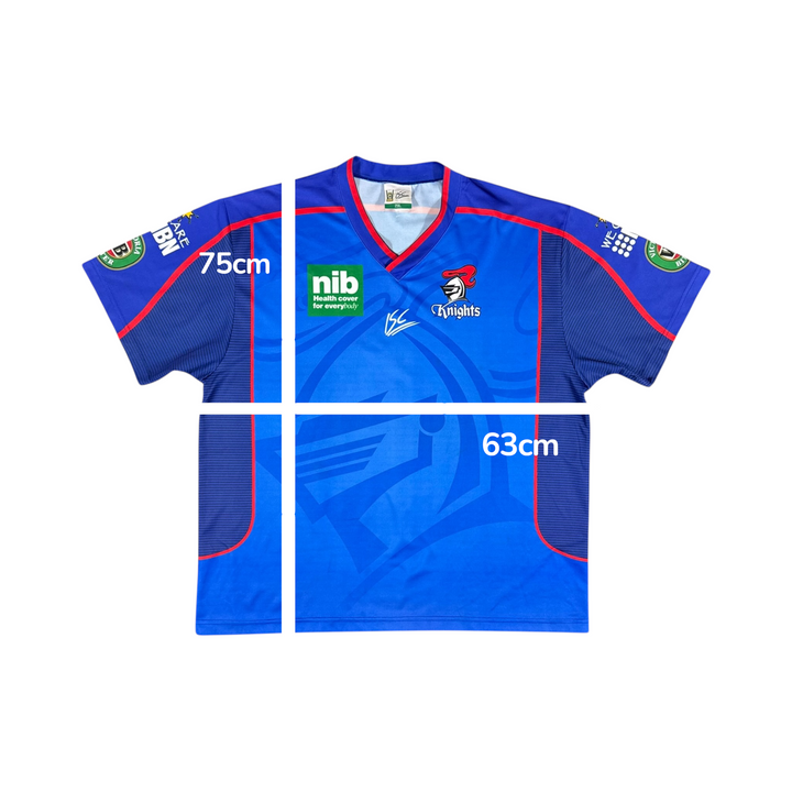 Newcastle Knights Rugby Training Shirt - 8/10 - (2XL)