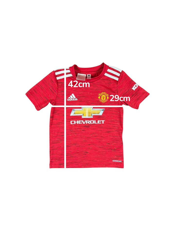 2020-21 Manchester United Adidas Home Shirt - 9/10 - (4-5 Years)
