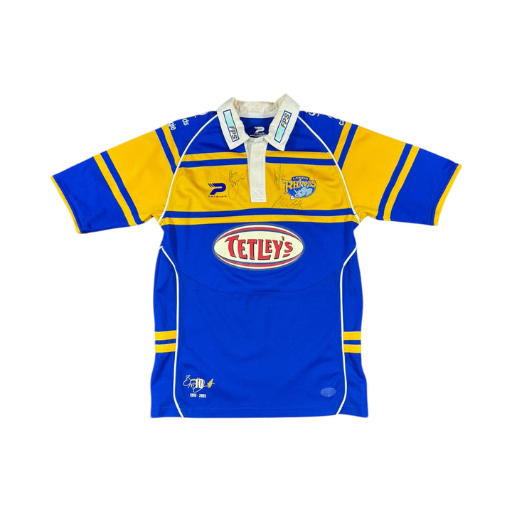 2005-06 Leeds Rhinos Patrick Home Rugby Shirt Signed - 9/10 - (M)