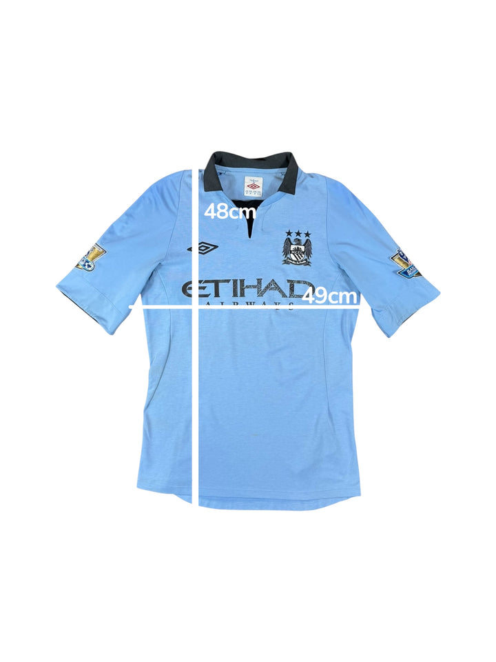 2012/13 Manchester City Umbro Home Football Shirt - 7/10 - (M)
