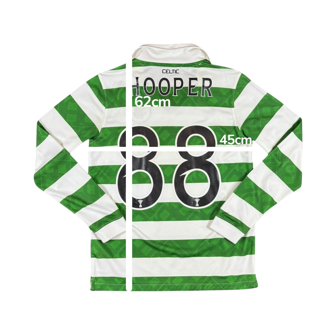 2010-12 Celtic Nike Home Long sleeve Shirt #88 HOOPER - 8/10 - (14-16 Years)