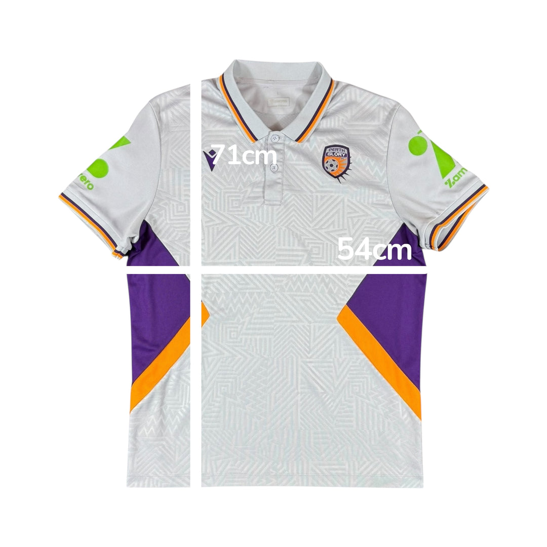 2024-25 Perth Glory Macron Travel Polo Shirt - 8/10 -