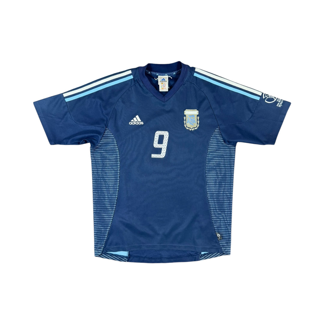 2002-04 Argentina Adidas Away Shirt BATISTUTA #9 - 8/10 - (M)