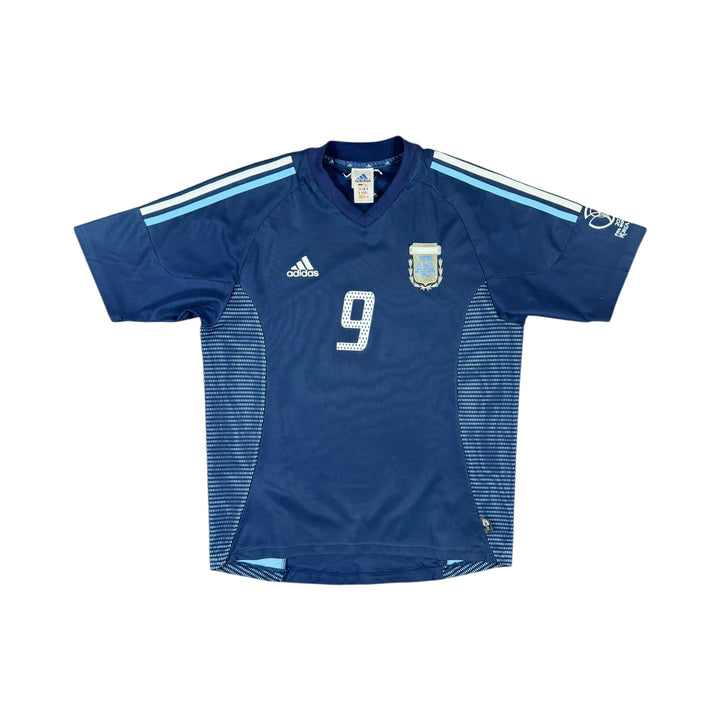 2002-04 Argentina Adidas Away Shirt BATISTUTA #9 - 8/10 - (M)