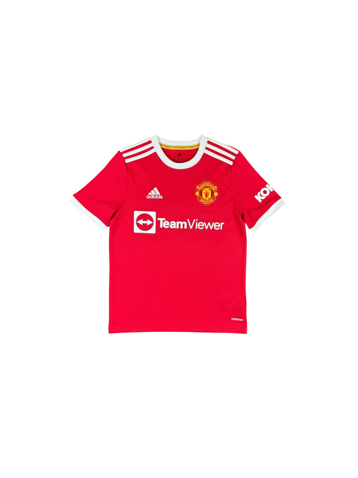 2021-22 Manchester United Adidas Home Shirt - 10/10 - (13-14 Years)