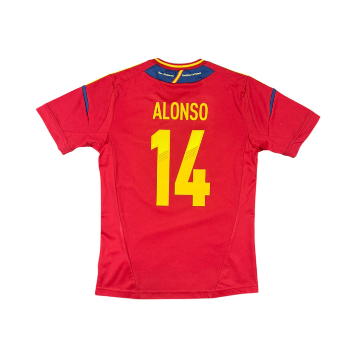 2011-12 Spain Adidas Home Shirt ALONSO #14 - 8/10 - (11-12 Years)