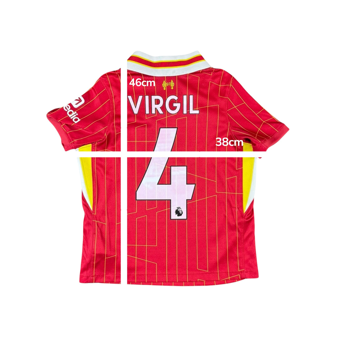 2024-25 Liverpool Nike Home Shirt #4 VIRGIL - 8/10 - (5-6 Years)