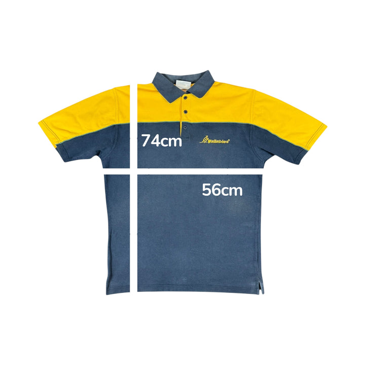 1990s Australia Wallabies Rugby Team Polo Shirt - 9/10 - (XL)