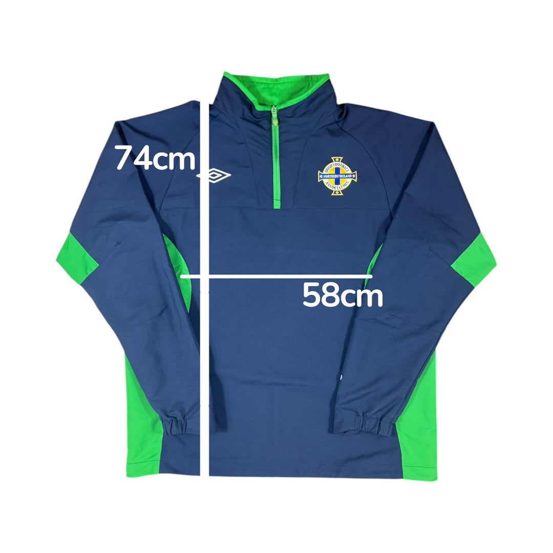 2010-12 Northern Ireland 1/4 Zip Track Jacket - 10/10 - (L)