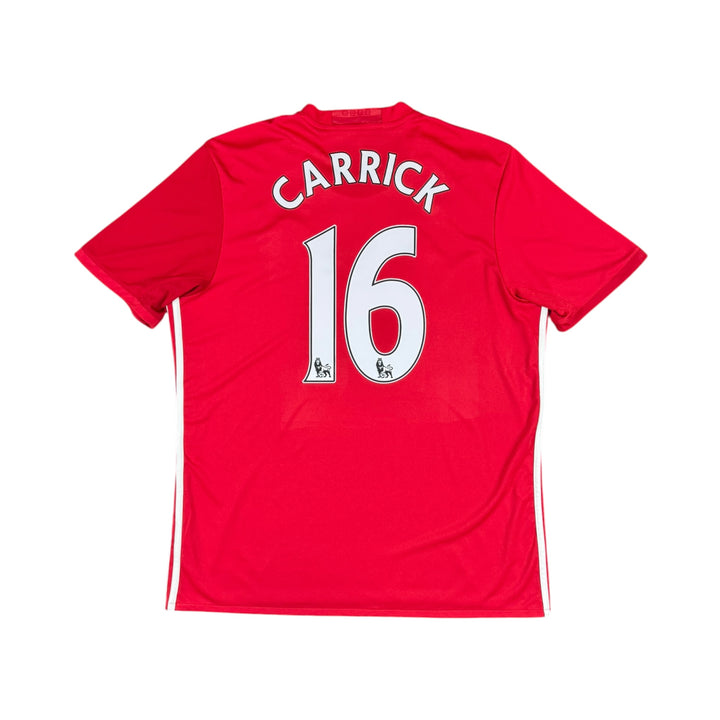 2016-17 Manchester United Adidas Home Shirt Carrick #16 - 9/10 - (XL)