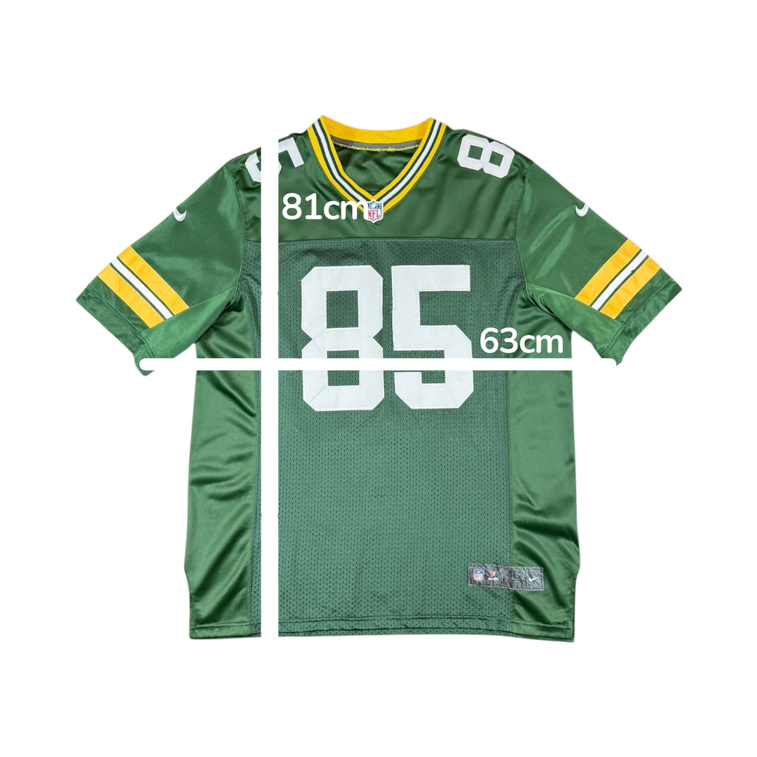 2006 Green Bay Packers #85 JENNINGS Home NFL Shirt - 7/10 - (XL)