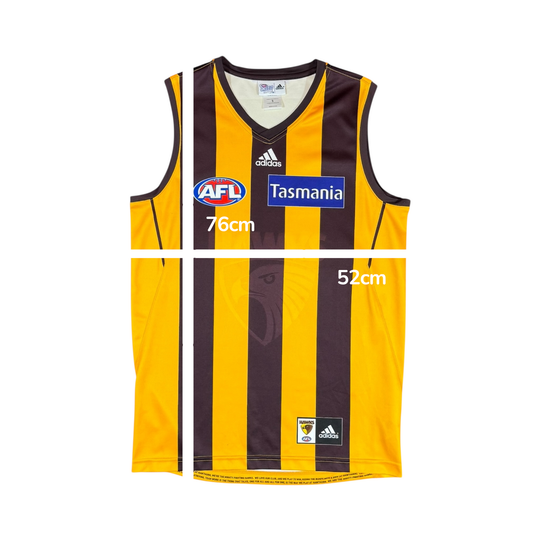 2020 R1 Hawthorn Hawks AFL Adidas Home Jersey - 8/10 - (S)