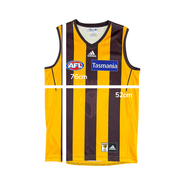 2020 R1 Hawthorn Hawks AFL Adidas Home Jersey - 8/10 - (S)