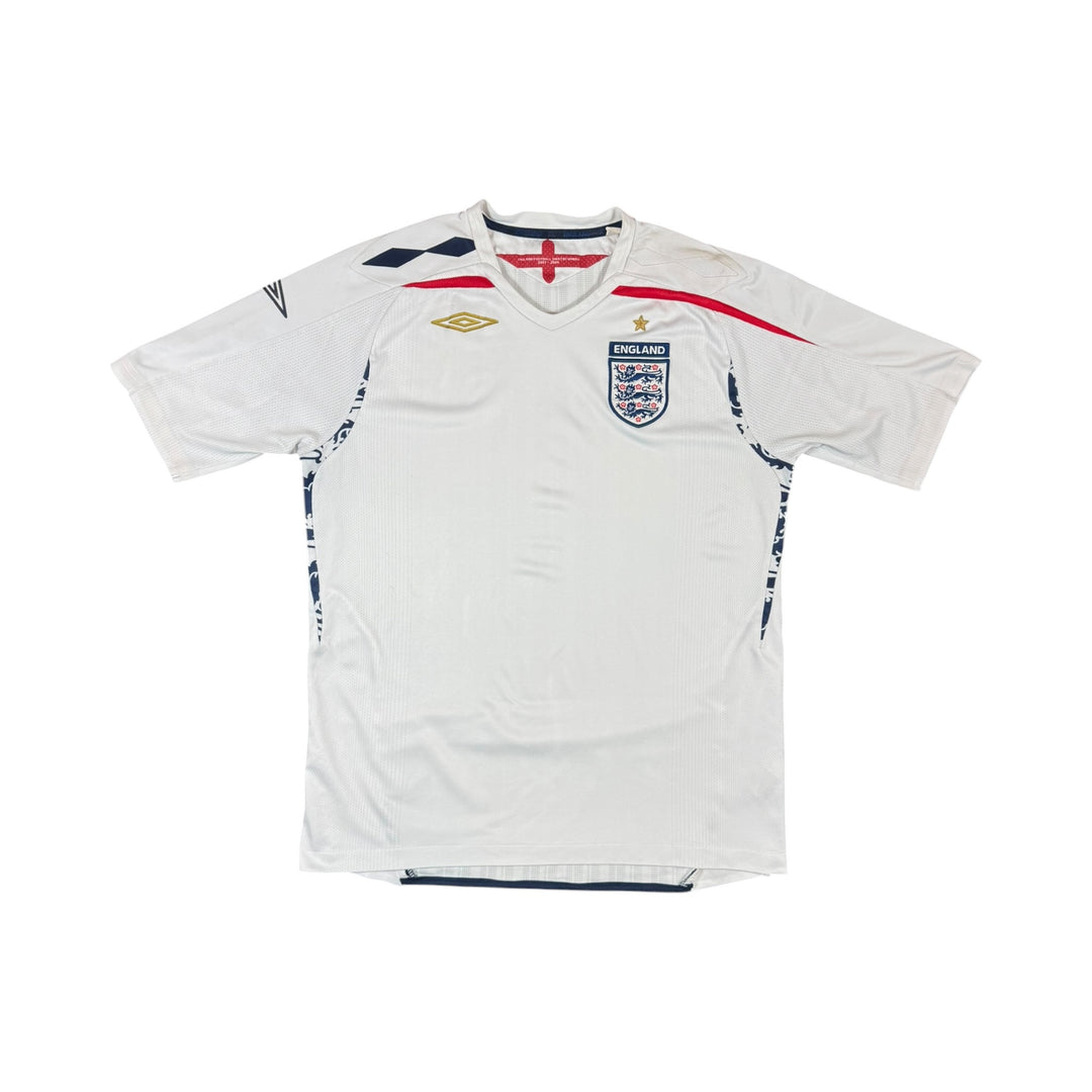 2007-09 England Umbro Home Shirt - 7/10 - (L)