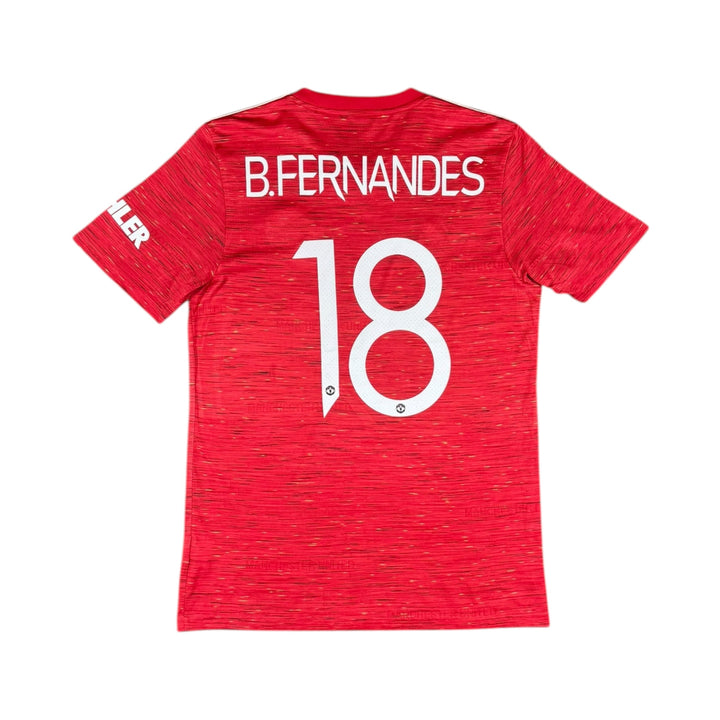 2020-21 Manchester United Adidas Home Shirt #18 B. FERNANDES - 9/10 - (M)