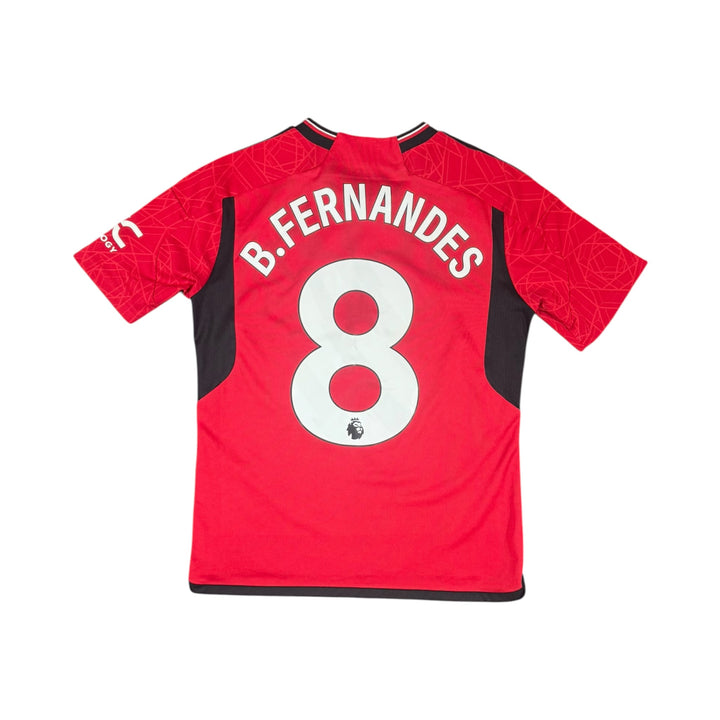 2023-24 Manchester United Home Shirt B.FERNANDES #8 - 9/10 - (13-14 Years)