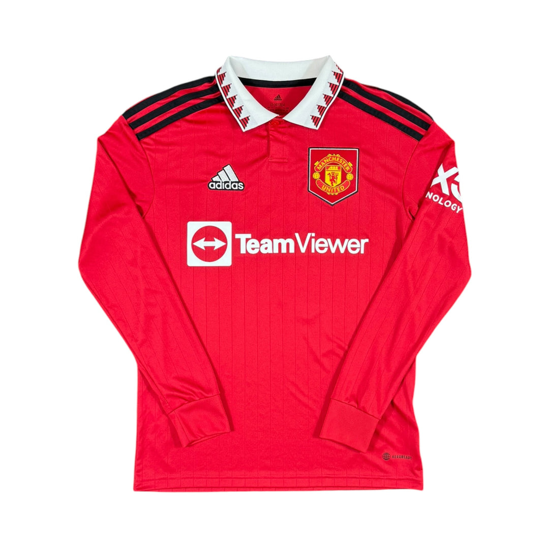 2022-23 Manchester United Home L/S Shirt RONALDO #7 - 9/10 - (13-14 Years)