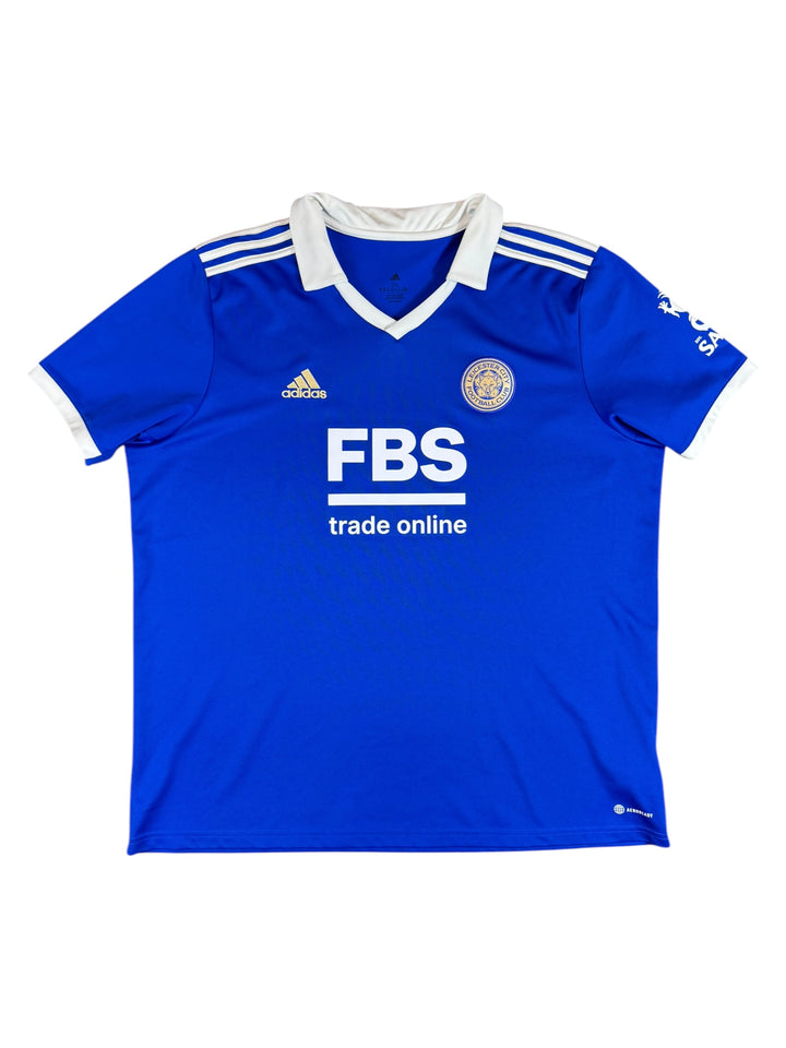 2022/23 Leicester City Adidas Home Football Shirt - 8/10 - (2XL)