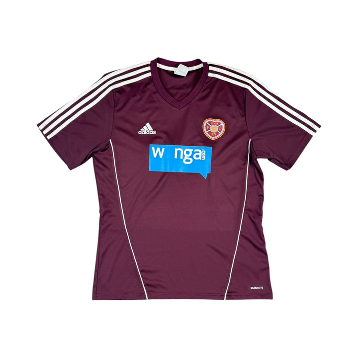 2012-13 Hearts Adidas Home Shirt #9 SUTTON - 8/10 - (L)
