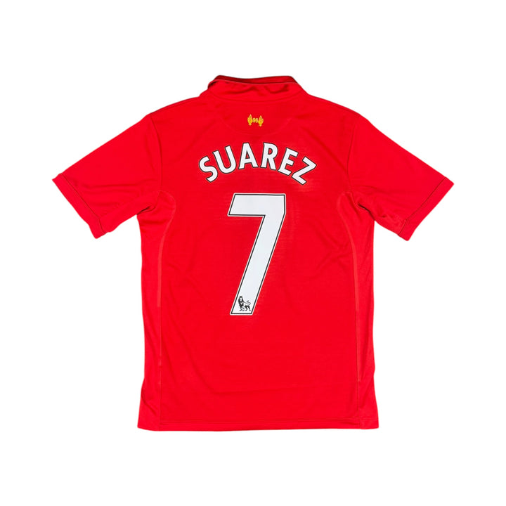 2012-13 Liverpool Warrior Home Shirt #7 SUAREZ - 8/10 - (S)