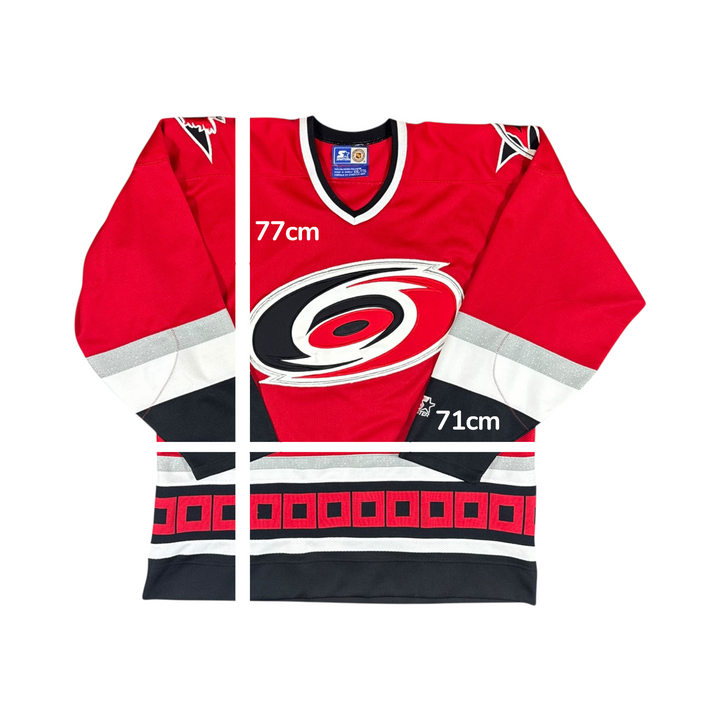 1997-99 Carolina Hurricanes Starter Away Hockey Jersey - 9/10 - (2XL)