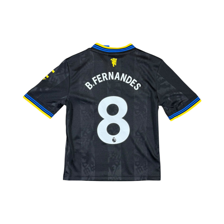 2025-26 Manchester United Third Shirt B. FERNANDES #8 Brand New (7-8 Years)