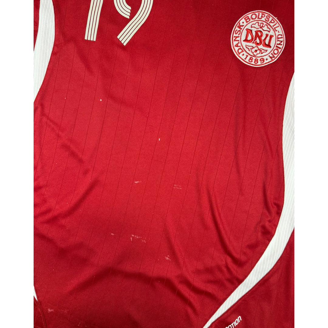 2006-08 Denmark Adidas Home Shirt L/S #19 - 6/10 - (L)