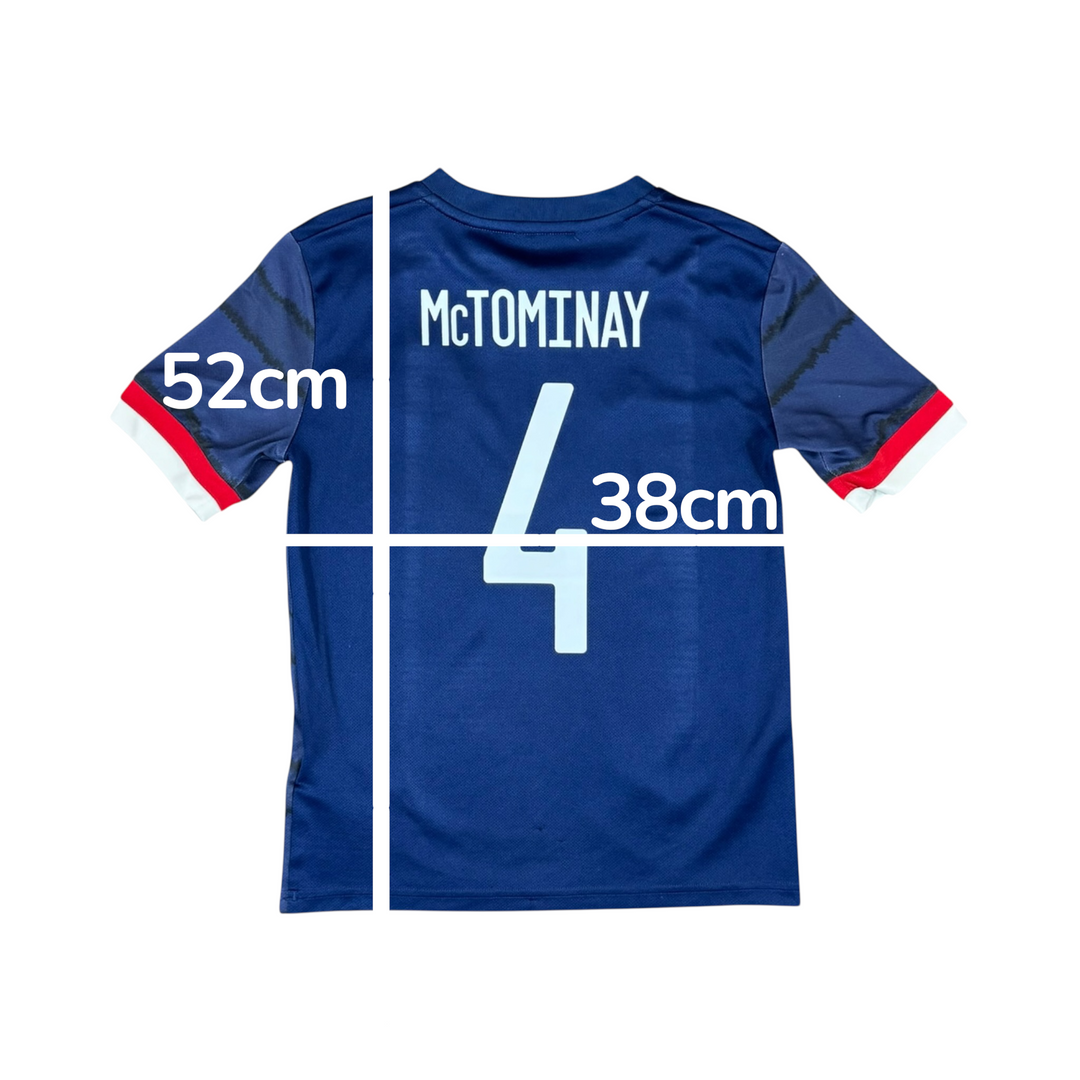 2020-22 Scotland Adidas Home Shirt MCTOMINAY - 8/10 - (9-10 Years)