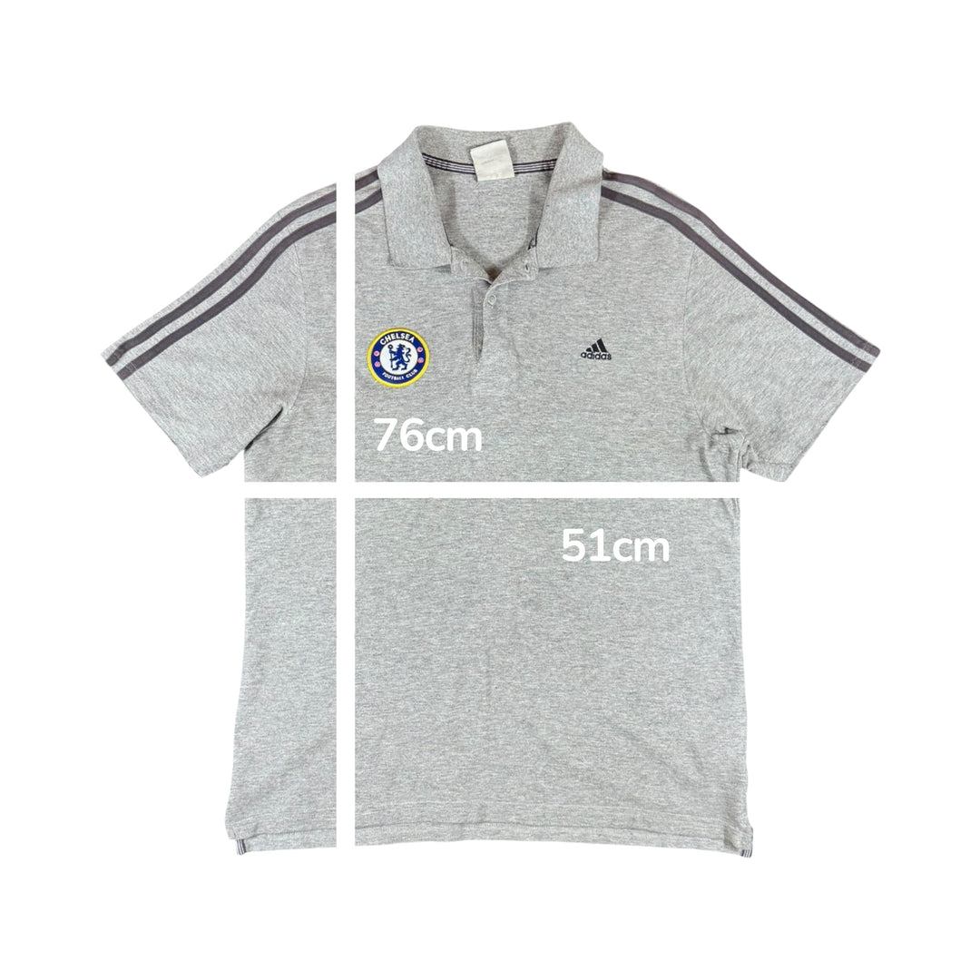 2006-08 Chelsea Adidas Team Polo Shirt - 8/10 - (L)