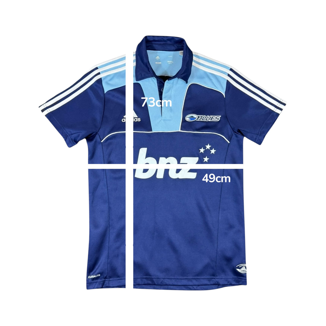2011-12 Auckland Blues Adidas Super Rugby Home Shirt - 9/10 - (S)