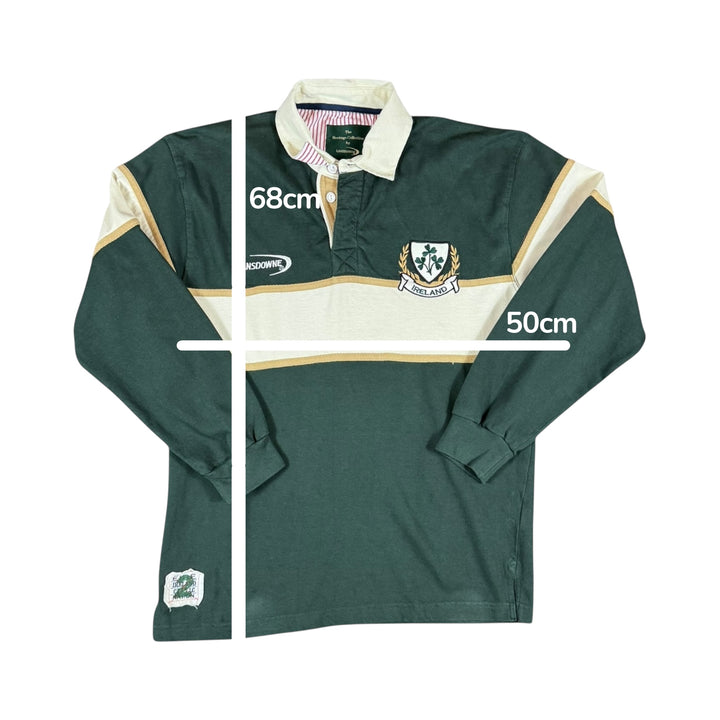 Ireland Lansdowne Home Rugby Shirt Longsleeve - 8/10 - (S)