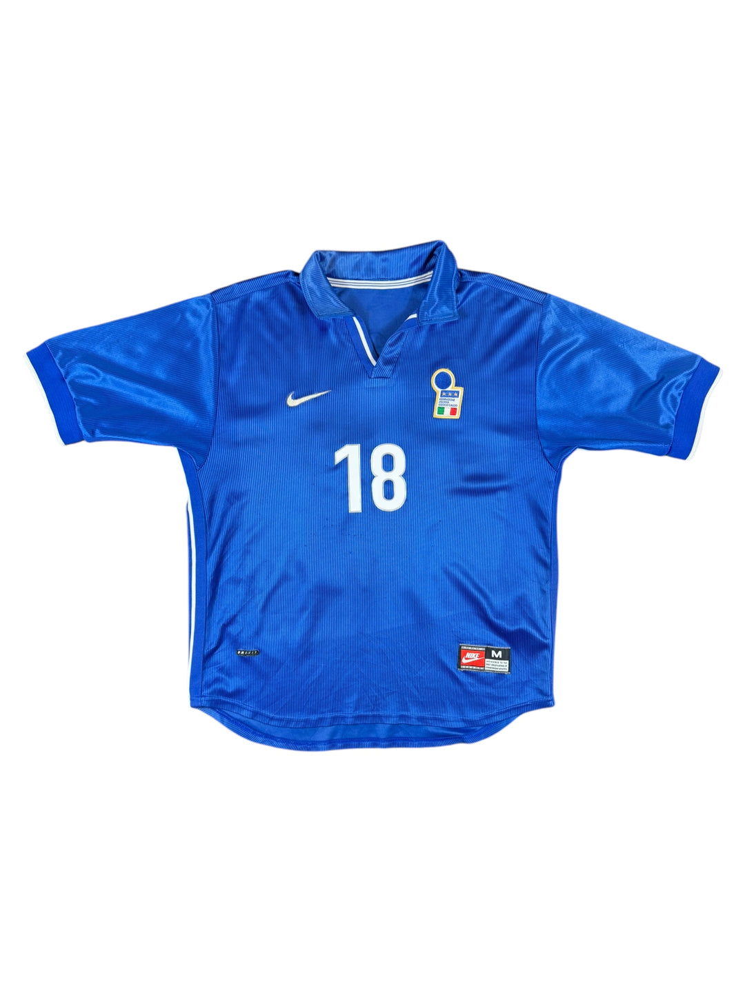 1998 Italy Nike Football Shirt #18 Baggio - 8/10 - (M)