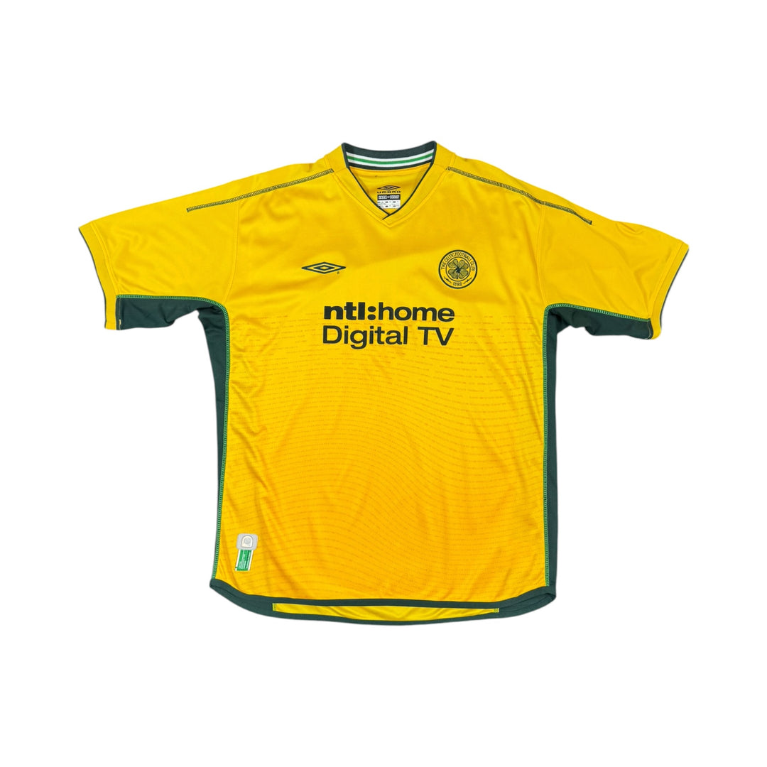 2002-03 Celtic Away Shirt LARSSON #7 - 9/10 - (XL)