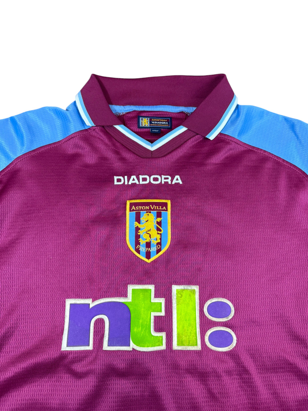 2000/01 Aston Villa Diadora Football Shirt #14 Ginola - 7/10 - (XL)