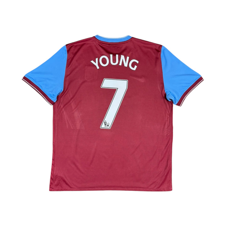2009-10 Aston Villa Nike Home Shirt #7 YOUNG - 9/10 - (XL)
