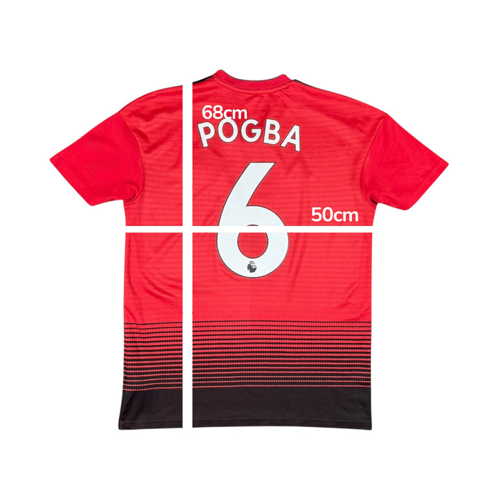 2018-19 Manchester United Adidas Home Shirt #6 POGBA - 8/10 - (S)