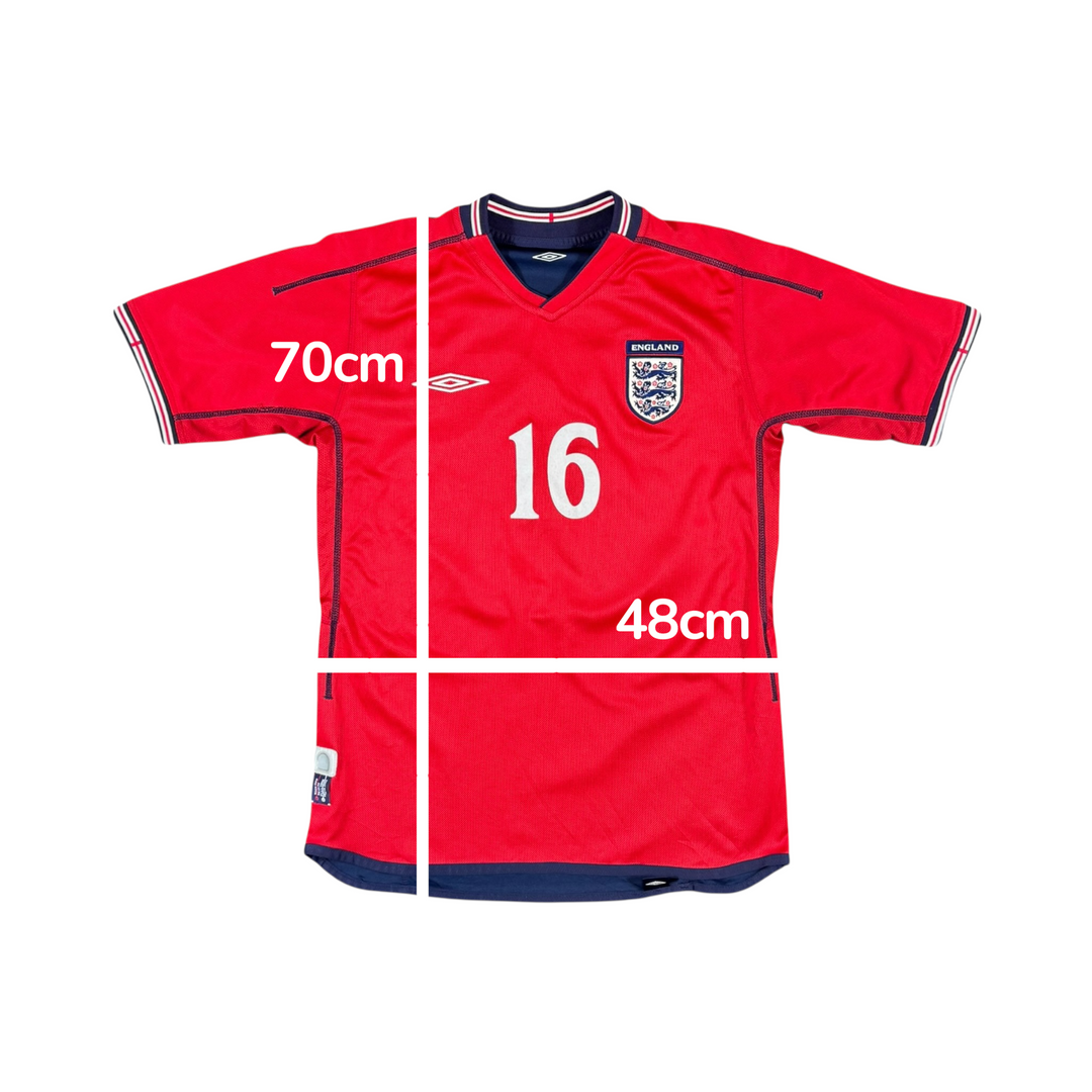 2002-04 England Umbro Away Shirt Reversible #16 - 8/10 - (M)