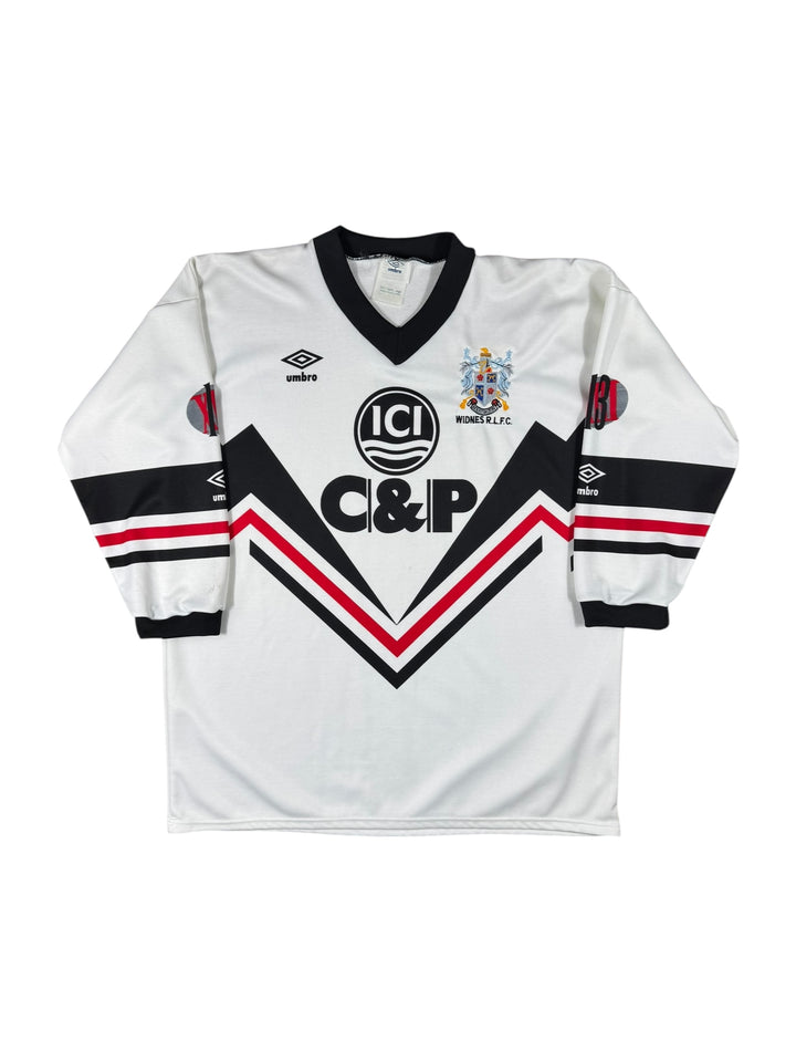 1992 Widnes Umbro Rugby Home 1/3 Sleeve Shirt - 9/10 - (L)