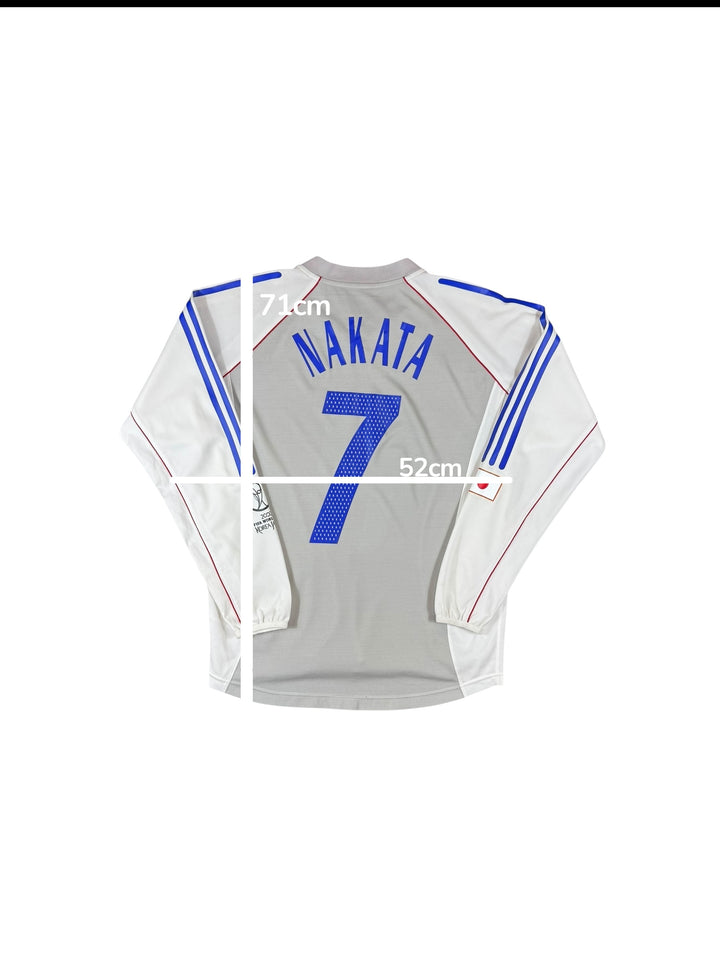 2002-04 Japan Adidas Away Longsleeve Shirt #7 NAKATA - 9/10 - (XL)